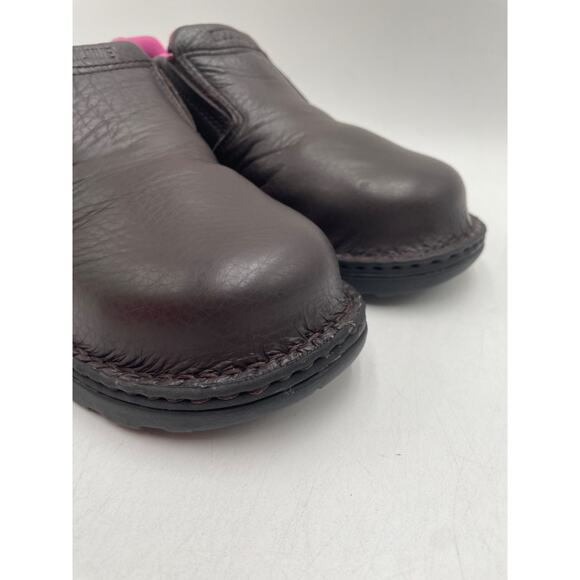 WOLVERINE BAILEY Women's USED Steel-Toe Slip On Work Shoe Brown US Size 10 - Picture 2 of 11